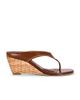 SIMKHAI SIMKHAI Hazel Leather Thong Wedge - 1