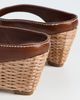 SIMKHAI SIMKHAI Hazel Leather Thong Wedges Saddle - 4