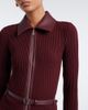 Simkhai Simkhai Ismelle belted ribbed-knit shirt dress - 3