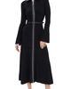 SIMKHAI SIMKHAI Ismelle Collared Midi Dress Black - 1