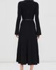 SIMKHAI SIMKHAI Ismelle Collared Midi Dress Black - 3