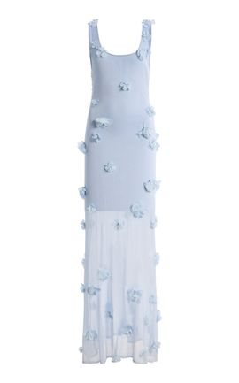 SIMKHAI SIMKHAI Ivi Floral Applique Midi Dress