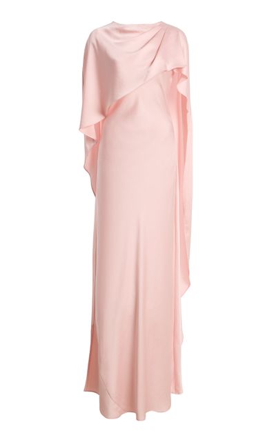 SIMKHAI SIMKHAI Izel Crepe Cape Gown