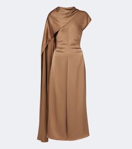 Simkhai Simkhai Jacka caped satin midi dress