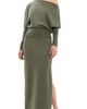 SIMKHAI SIMKHAI Janese Off Shoulder Knit Dress Sea Turtle - 1