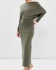 SIMKHAI SIMKHAI Janese Off Shoulder Knit Dress Sea Turtle - 2