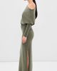 SIMKHAI SIMKHAI Janese Off Shoulder Knit Dress Sea Turtle - 4