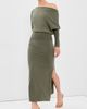 SIMKHAI SIMKHAI Janese Off Shoulder Knit Dress Sea Turtle - 5