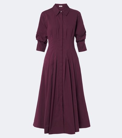 Simkhai Simkhai Jazz pleated cotton poplin shirt dress