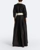 Simkhai Simkhai Julisse bow-detail pleated taffeta gown - 6
