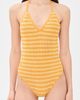 SIMKHAI SIMKHAI Karoline Crochet Halter One Piece Mango Multi - 5