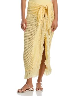 Simkhai Simkhai Katerina Knit Wrap Midi Skirt Swim Cover-Up