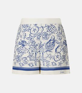 Simkhai Simkhai Keaton printed linen-blend shorts
