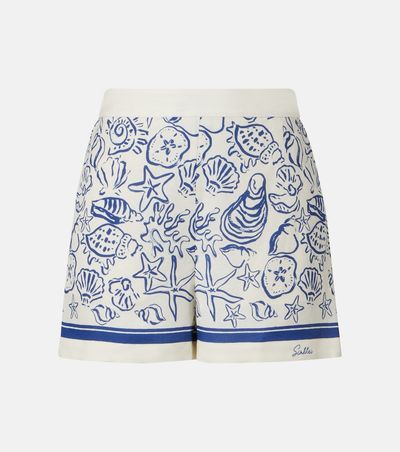 Simkhai Simkhai Keaton printed linen-blend shorts