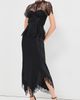 SIMKHAI SIMKHAI Kehlani Lingerie Lace Short Sleeve Bustier Top Black - 5