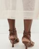 SIMKHAI SIMKHAI Kelsey Embossed Leather Strappy Wedge Sandals Saddle - 4