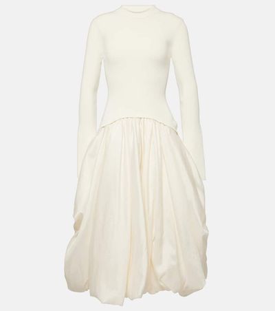 Simkhai Simkhai Kenlie taffeta-trimmed midi dress