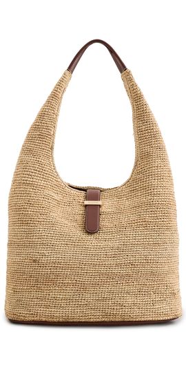 SIMKHAI SIMKHAI Khai Large Raffia Hobo Bag Natural Sequoia One