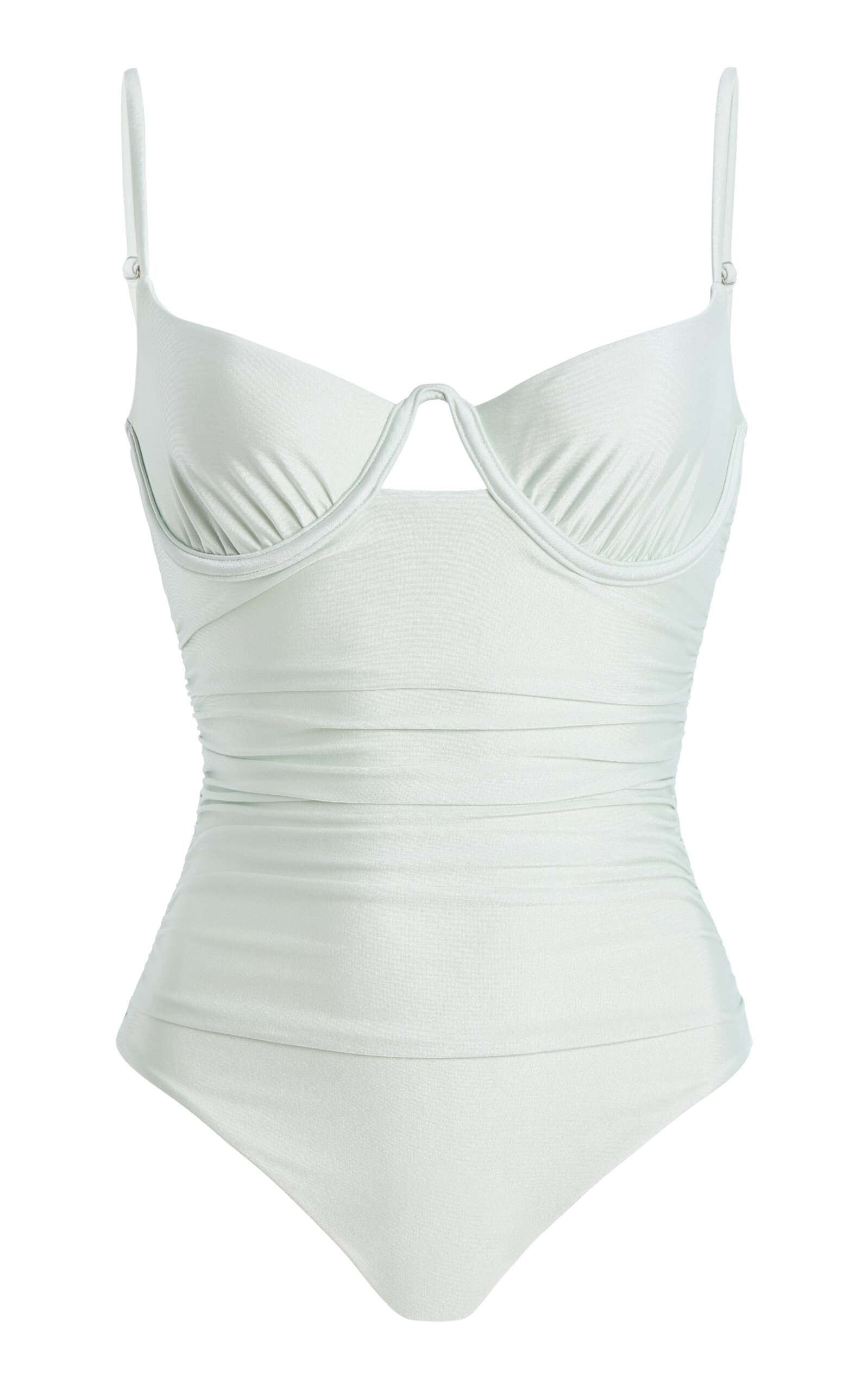 SIMKHAI SIMKHAI Laine Ruched OnePiece Swimsuit