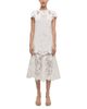 Simkhai Simkhai Laura Guipure Lace Cap Sleeve Midi Dress - 2