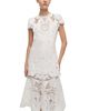 Simkhai Simkhai Laura Guipure Lace Cap Sleeve Midi Dress - 3