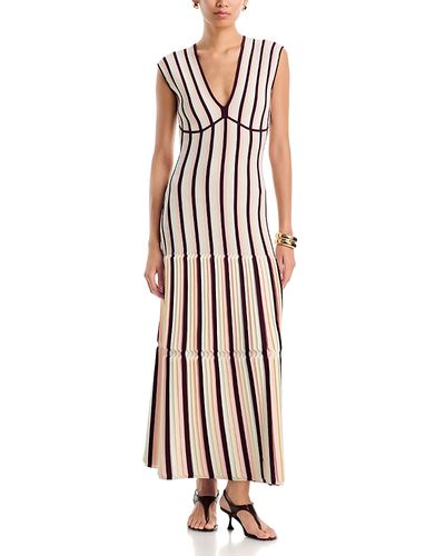 Simkhai Simkhai Lianne V Neck Knit Midi Dress