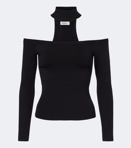 Simkhai Simkhai Lila off-shoulder ribbed-knit top