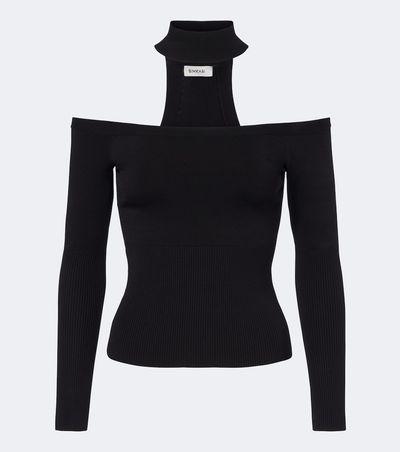 Simkhai Simkhai Lila off-shoulder ribbed-knit top