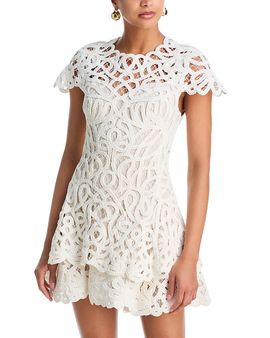 Simkhai Simkhai Lina Lace Guipure Mini Dress