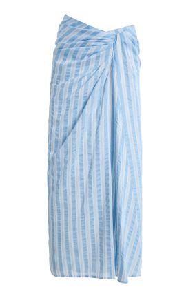 SIMKHAI SIMKHAI Liorra YarnDyed Jersey Midi Skirt