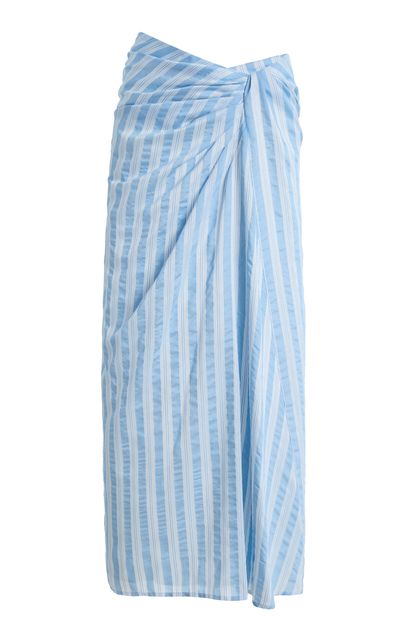 SIMKHAI SIMKHAI Liorra YarnDyed Jersey Midi Skirt