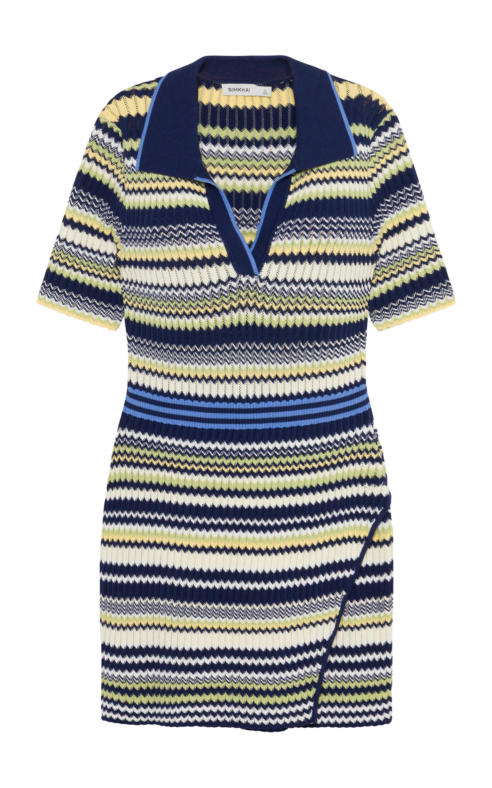 SIMKHAI SIMKHAI Lira Knit Polo Mini Dress