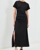 SIMKHAI SIMKHAI Marabella Draped Midi Dress Black - 2
