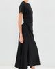 SIMKHAI SIMKHAI Marabella Draped Midi Dress Black - 4