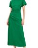 SIMKHAI SIMKHAI Marabella Draped Midi Dress Kelly Green - 1