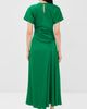 SIMKHAI SIMKHAI Marabella Draped Midi Dress Kelly Green - 3