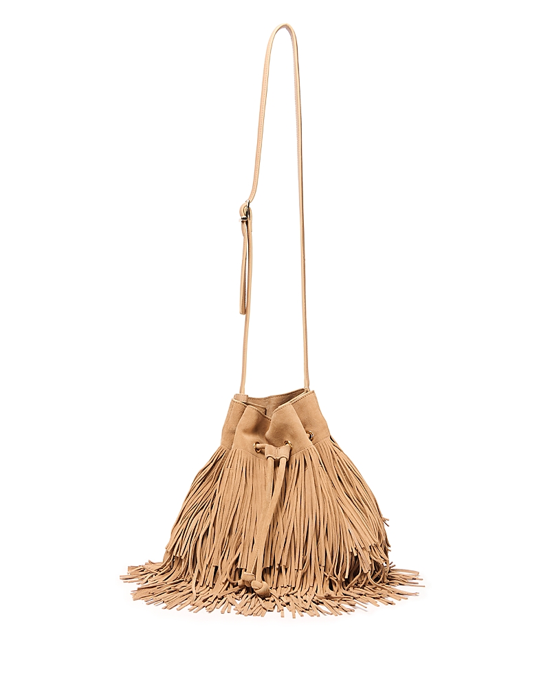Simkhai Simkhai Marena Fringed Suede Shoulder Bag