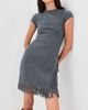 SIMKHAI SIMKHAI Margot Mini Dress Dark Charcoal Melange - 2
