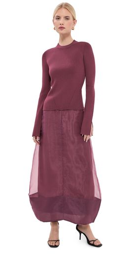 SIMKHAI SIMKHAI Maril Midi Dress Fig
