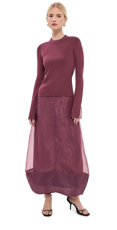 SIMKHAI SIMKHAI Maril Midi Dress Fig