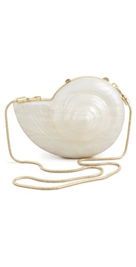 SIMKHAI SIMKHAI Marion Acrylic Shell Clutch Pearl One