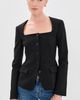SIMKHAI SIMKHAI Marlowe U-Neck Jacket Black - 2