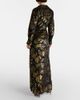 Simkhai Simkhai Marzia lamÃ© velvet wrap dress - 3