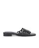 SIMKHAI SIMKHAI Mccall Laser Cut Leather Flat Slide - 1