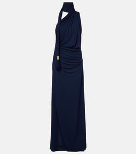 Simkhai Simkhai Moira draped scarf-detail jersey gown