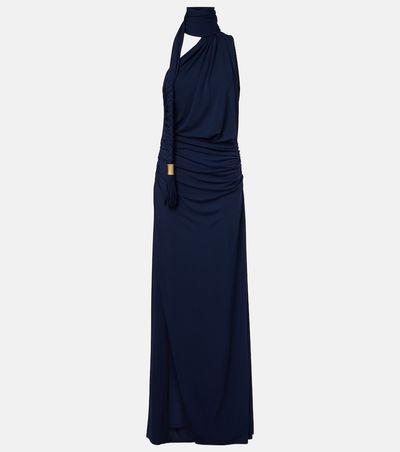 Simkhai Simkhai Moira draped scarf-detail jersey gown