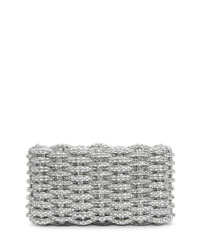 Simkhai Simkhai Morgan Woven Beaded Clutch