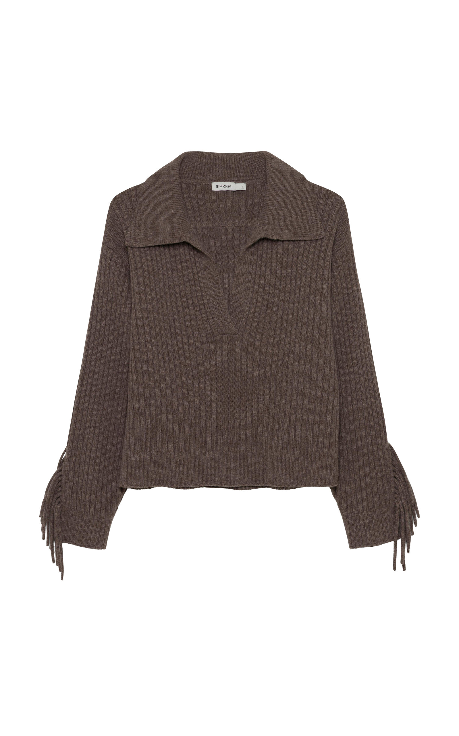 SIMKHAI SIMKHAI Natalia Collared WoolCashmere Sweater