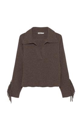 SIMKHAI SIMKHAI Natalia Collared WoolCashmere Sweater