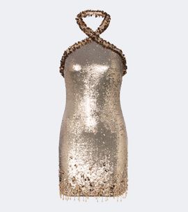 Simkhai Simkhai Naya sequined halterneck minidress